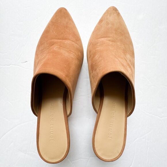 Jenni Kayne Walnut Brown Oiled Leather Kitten Heel Mule Size 36 - Picture 5 of 16